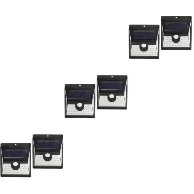 6 Pcs Solar Garden Light Outdoor Motion Sensor Light LED Solar Lights Wide Angle