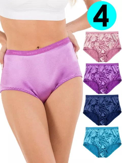 2-6 Satin Feel Panties Secret Money Pocket Womens Underwear
