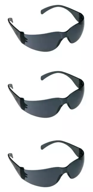 3M Protective Work Eyewear 11330 Gray AF Lens ANSI Z87 Safety Sun Glasses 3 PR