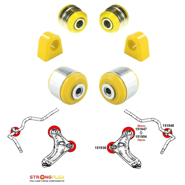 Silent Blocs Pour Ressort à Lames Citroen C25 / Fiat Ducato - Kit Neuf, Arrière