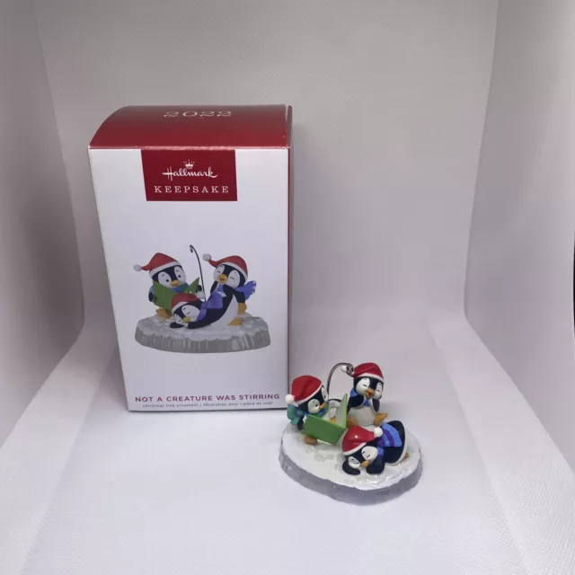 Hallmark Not A Creature Was Stirring 2022 Christmas Keepsake Ornaments Penguins