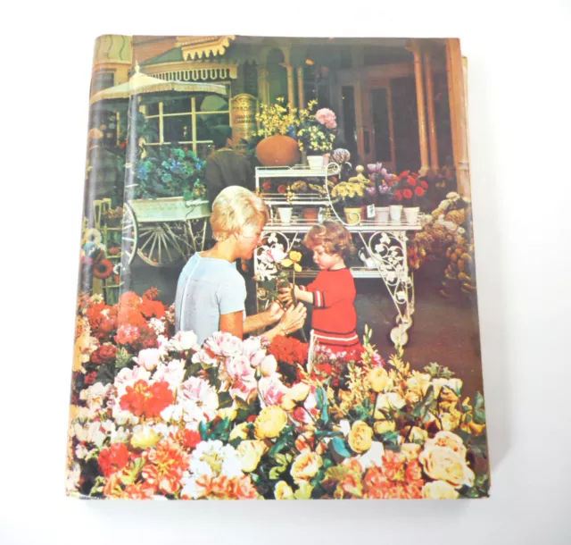 Vtg 1960s Photo Album Disneyland Flower Market Cover Main Street USA Unofficial