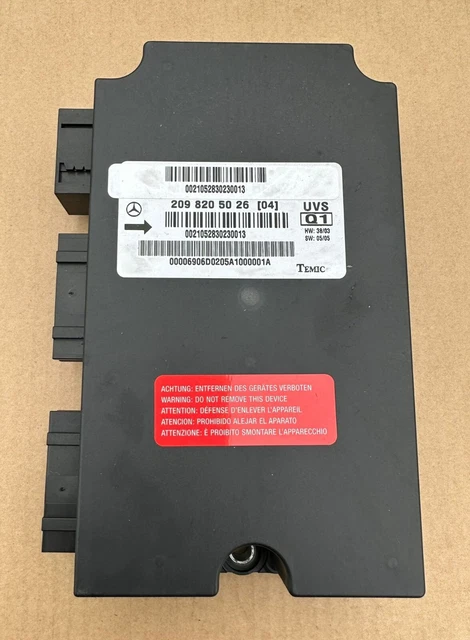 MERCEDES W209 CLK Convertible Soft Top Roof Control Module Ecu ...