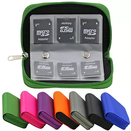SD SDHC CF Memory Card Storage Carrying Pouch Case Holder Wallet