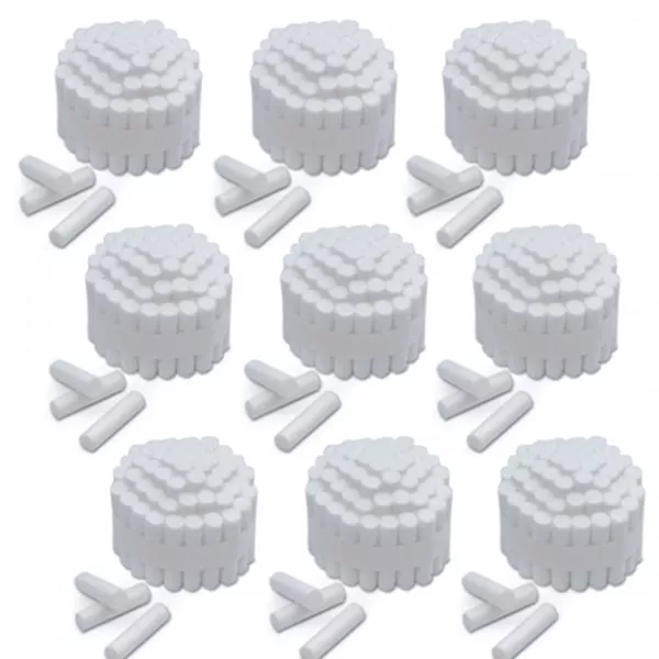 2000 Dental Cotton Rolls Size #2 Medium Nonsterile, 3/8"