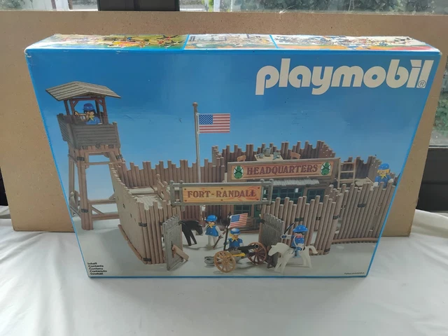 PLAYMOBIL WESTERN FORT Randal 3419 + Canon Nordiste 5249 + 20 Personnes PLAYMOBIL WESTERN FORT Randal 3419 + Canon Nordiste 5249 + 20 Personnes
