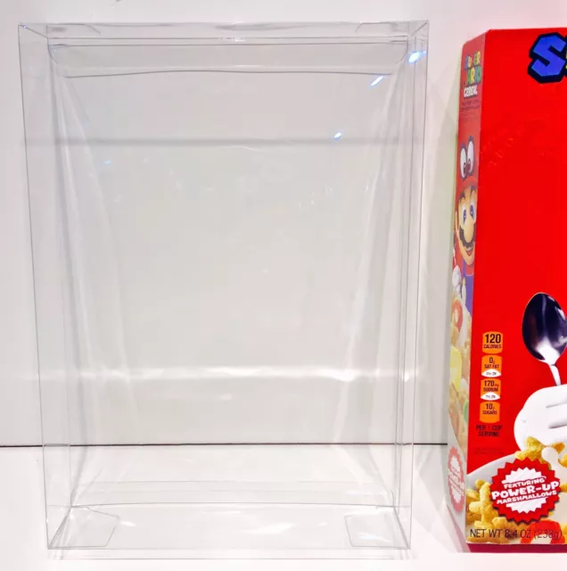 5 Box Protectors For 8.4oz Super Mario Cereal Boxes Only!   Nintendo Amiibo New