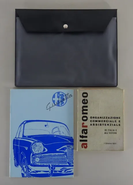 Bordmappe + Betriebsanleitung Alfa Romeo Giulietta Spider Veloce Berlina 11/1961