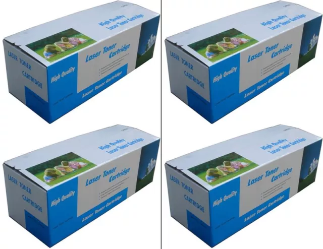 Printer Toner 4 Pack/Set For Hp Cp3525/Cm3530 Mfp (Ce250X/Ce251A/Ce252A/Ce253A) 3