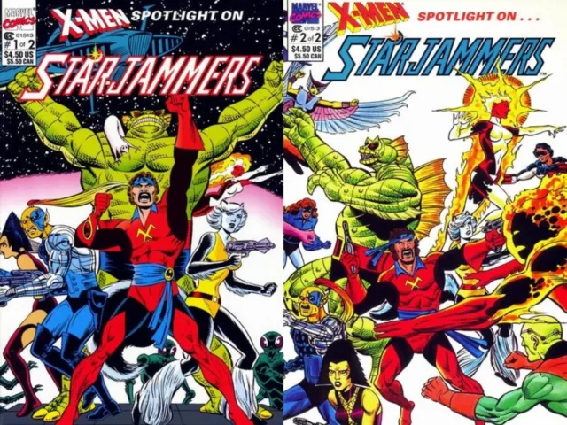 X-Men Spotlight on Starjammers Set Dave Cockrum Terry Kavanagh 1990 1 2 NM