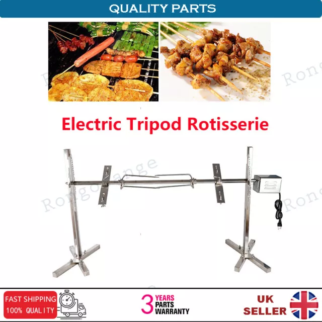 30kg Spit Hog Roaster BBQ Lamb Goat Rotisserie Spit Roast Grill Barbecue Steel