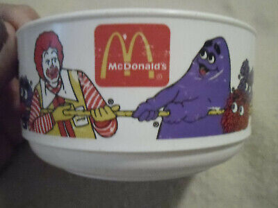 1997 Vintage Kids McDonalds Plastic Cereal Bowl Whirley Industries
