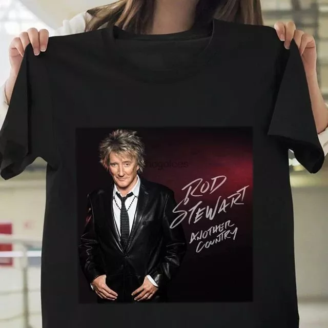 Camiseta Rod Stewart Another Country 2015 Retro Vintage Negra Regalo Fans S-3XL