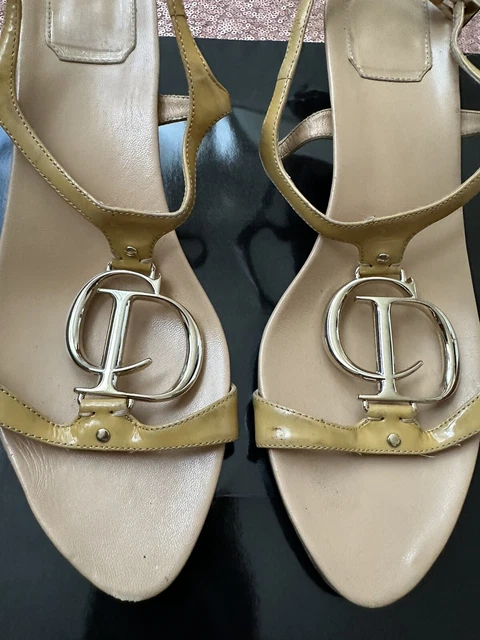 Christian dior hotsell tan sandals