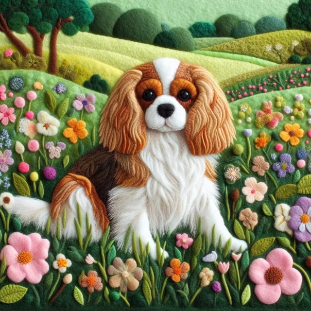 Single Luxury King Charles Cavalier Birthday/Greeting Card Dog Gift/Present