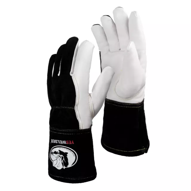 Premium Goatskin TIG Welding Gloves,Top Grain Leather,High Dexterity,True-M-L-XL