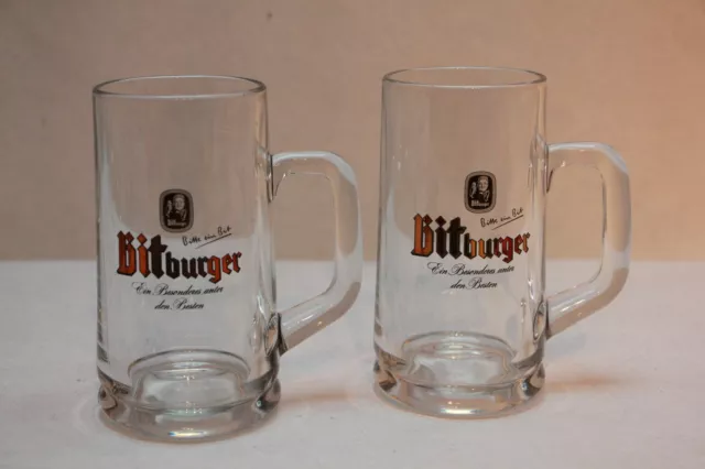 2 chopes à bière BITBURGER 30 cl