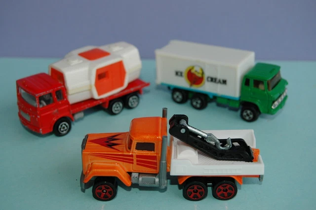 Lot De Camions Saviem Majorette – Années 70 – Neuf En Boîte D'origine