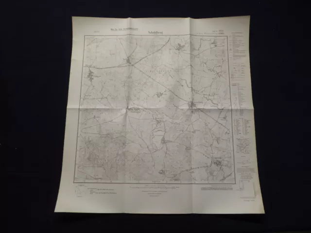 Landkarte Meßtischblatt 3054 Schildberg / Golenice bei Soldin i.d. Neumark, 1930