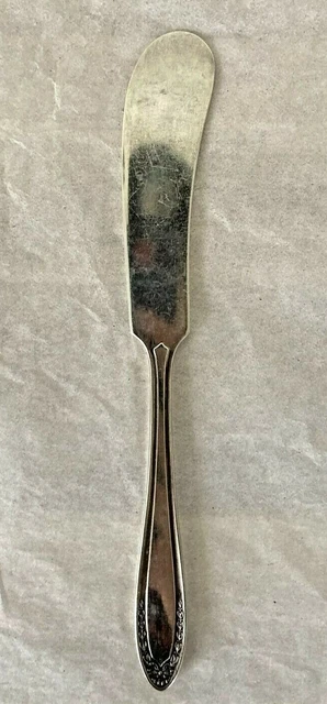 Vintage: Oneida Community Butter Knife Silverplate Par Plate Bridal Wreath ~ D23