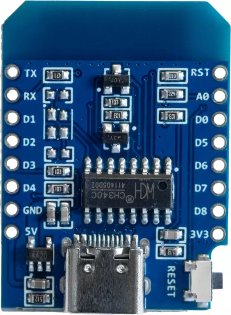 WEMOS D1 Mini ESP8266 USB-C WLAN Development Board Mikrocontroller 3