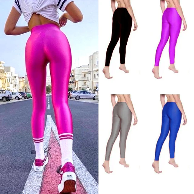 Leggings SUPER ADERENTI fluo donna leggins fitness sport sexy MAX QUALITA D0815