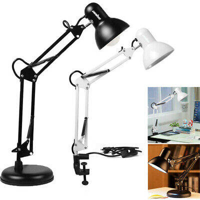 Architect Table Clamp On Swing Arm Desk Lamp LED Light Drafting Reading Eye Care