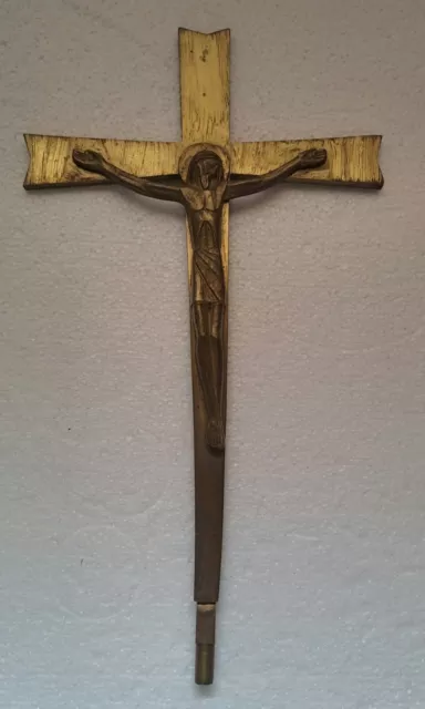 Crucifix En Bronze Xx Ème