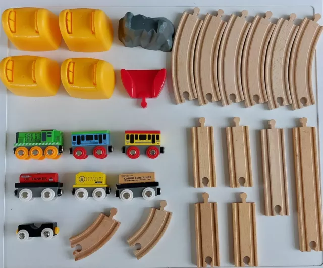 Original Brio Train Set Bundle, Track, Trains, Accessories Good Clean Condition