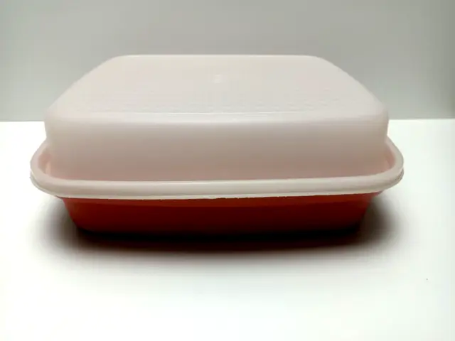 Tupperware Large Season Serve Veggie Meat Marinade Container Red