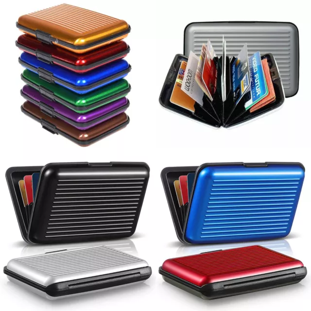 RFID Blocking Mens Womens Credit Card Holder Pocket Purse Case Security Wallet