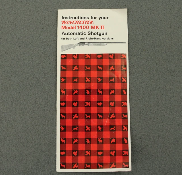 VINTAGE WINCHESTER MODEL 1400 MK II Automatic Shotgun Instructions