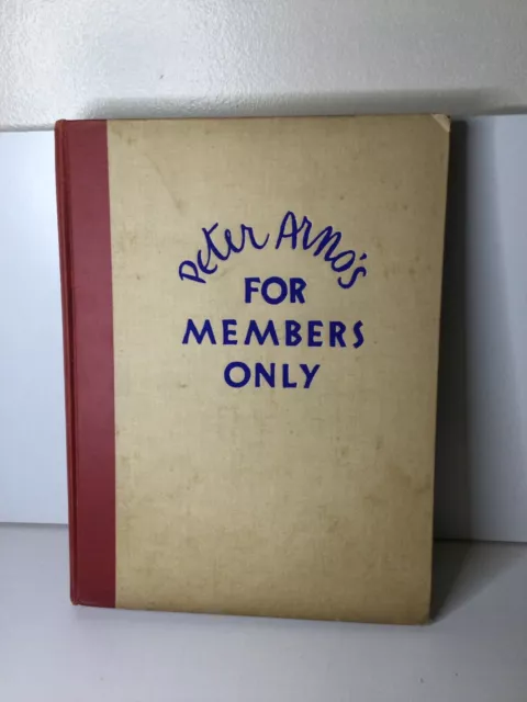 Peter Arno's For Members Only - Vintage 1935 Hardcover