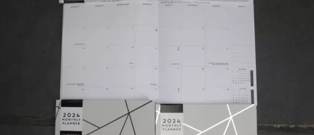 2024 A5+ Month to View Diary, Monthly Planner Organiser