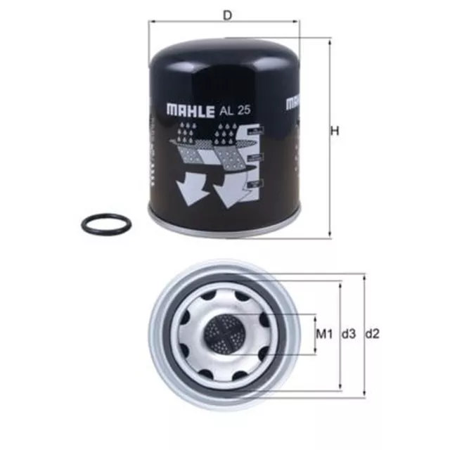 Mahle Air Dryer / Air-Drying Cartridge - AL 25 / AL25 - With Oil Separator