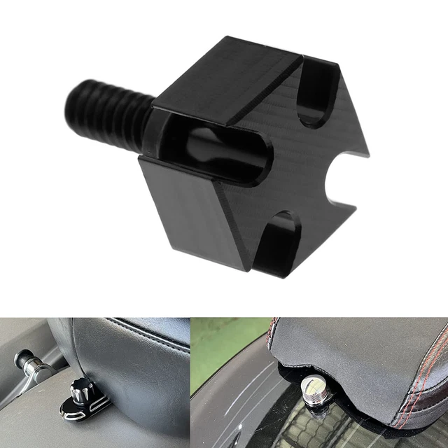 1x Harley Davidson Seat Bolt Black Anodized Billet Aluminum Rear Mounting Screw