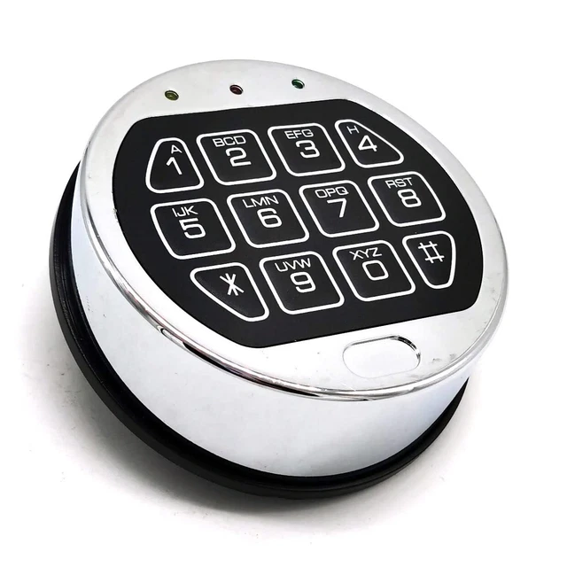 Chrome keypad safe lock Electronic keypad lock for safe box gun Safe Electron...