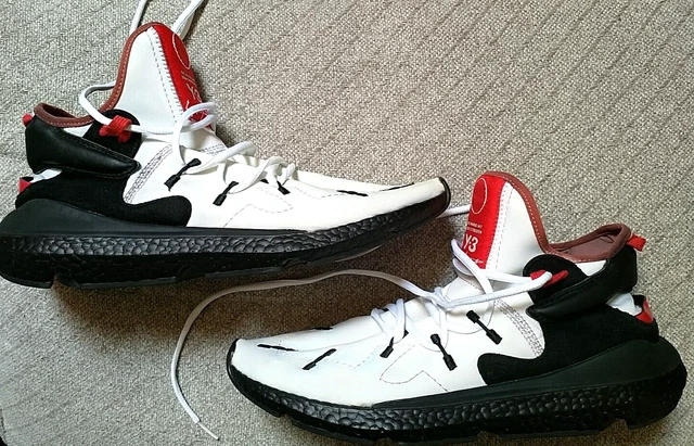 ADIDAS YOHJI YAMAMOTO Y 3 Kusari II White Black Red Trainers Size UK 9 36.99 PicClick UK