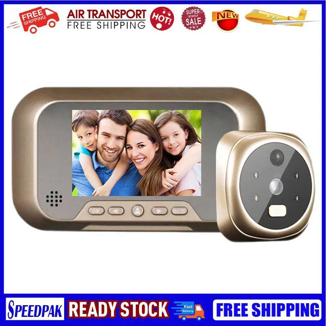D1 LCD Digital Eye Doorbell Electronic Peephole Home Visible Door Camera Viewer