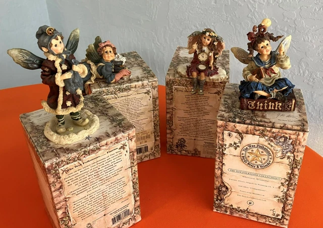 4 Boyds Bear Wee Folkstone Kristabell, Remembrance, Immacula and Cerebella 