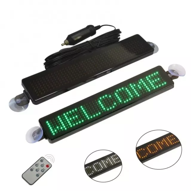 12V Car LED Programmable Sign Moving Scrolling Message Display Board Screen