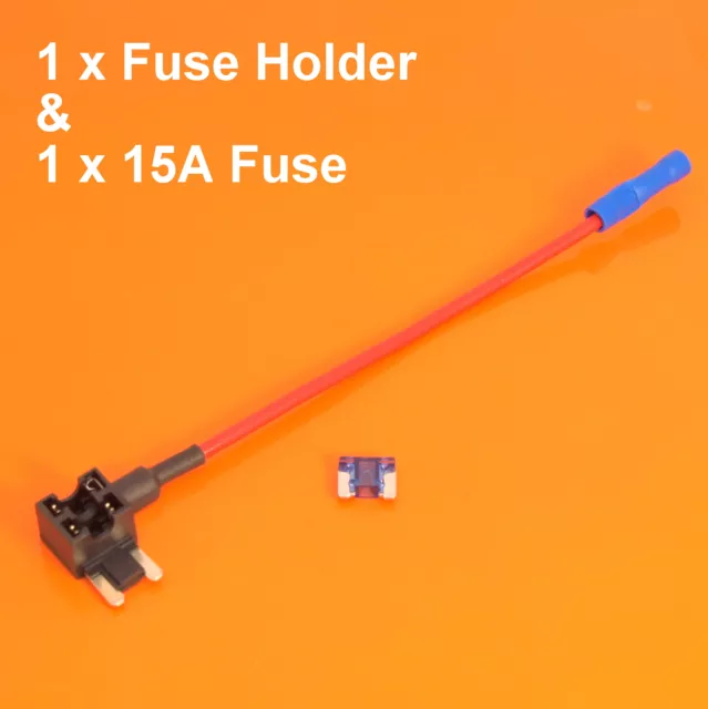 High Quality 12V Add A Circuit Piggy Back Fuse Holder For Micro Blade - 15 Amp