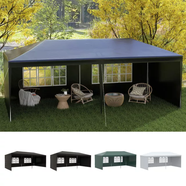 6 x 3m Gazebo Canopy Garden BBQ Party Patio Tent Camping Sun Shade