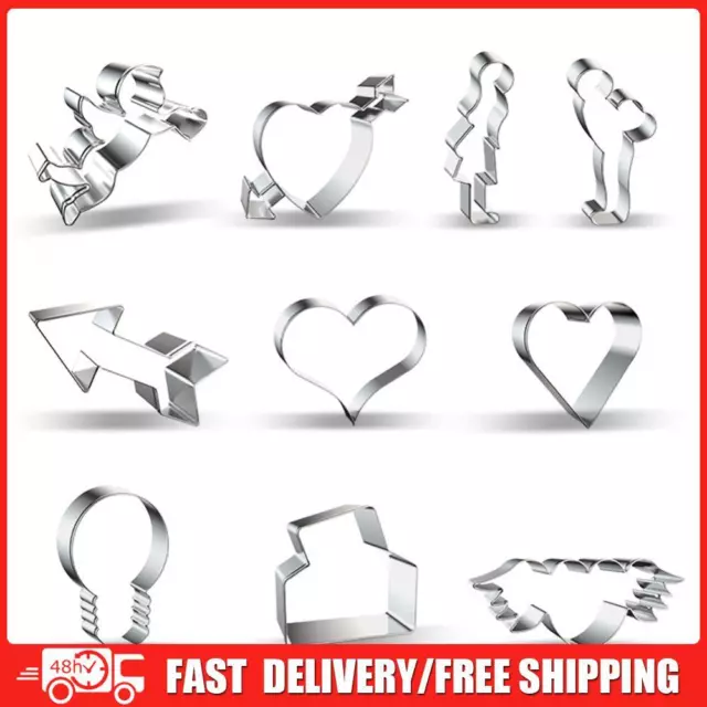 Stainless Steel Cookie Cutter Molds DIY Cookie Decorating Tools Valentine s Day