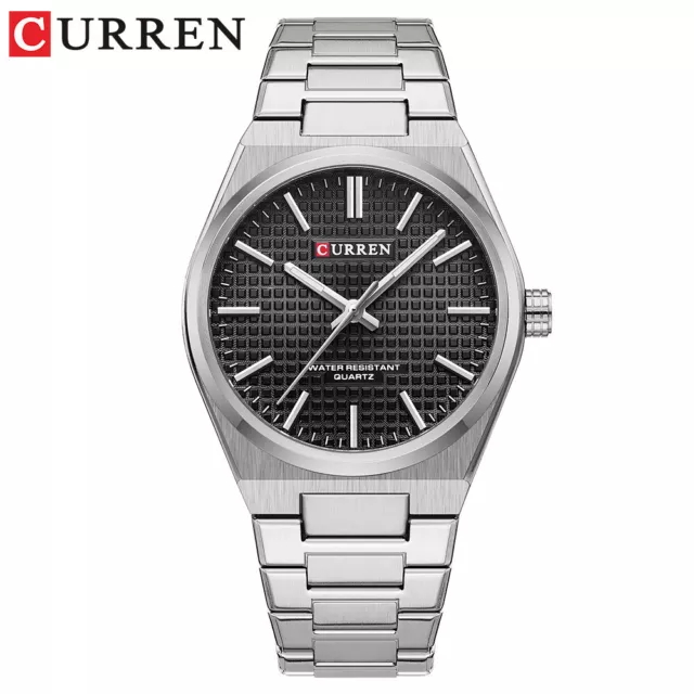 CURREN Orologi Uomo Acciaio Quarzo Casual Business Uomo Orologio Calendario Orologi da polso