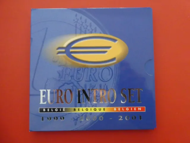 KMS Belgien Euro INTRO SET 1999 2000 2001 Kursmünssatz Belgien