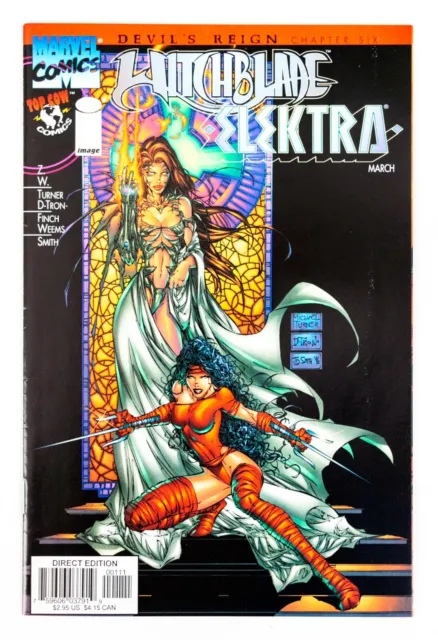 Witchblade / Elektra #1 (1997 Top Cow/Marvel) Devil's Reign! Michael Turner! NM-