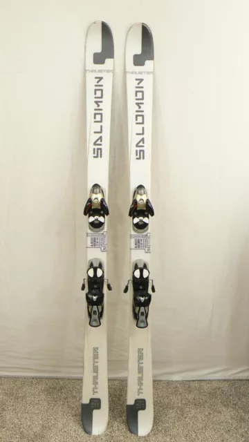 161cm SALOMON TENEIGHTY THRUSTER Twin Tip Park Pipe Skis w/ S810 Bindings
