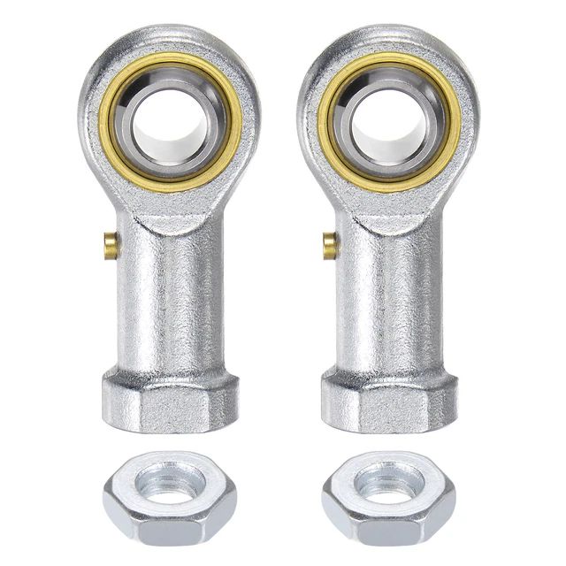 2pcs PHS10 M10 Female Rod End Bearing M10x1.5 Right Hand Thread,Includes Jam Nut