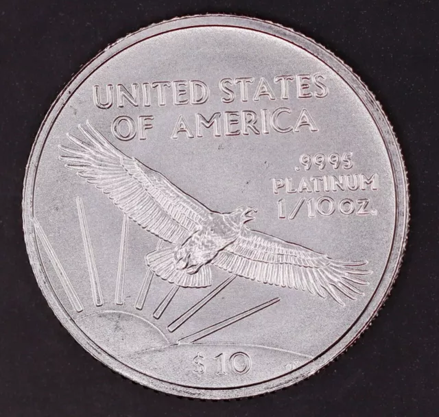 1/10 oz $10 American Platinum Eagle .9995 Fine Coin - Random Year BU